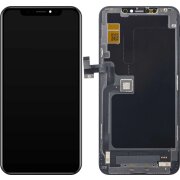 Display cu Touchscreen JK pentru Apple iPhone 11 Pro Max, cu Rama, Versiune LCD In-Cell, Negru, Swap 