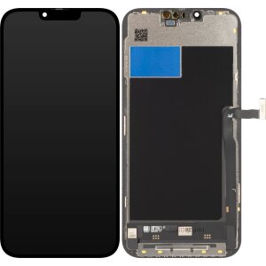 Display cu Touchscreen JK pentru Apple iPhone 13 Pro Max, cu Rama, Versiune LCD In-Cell, Negru 