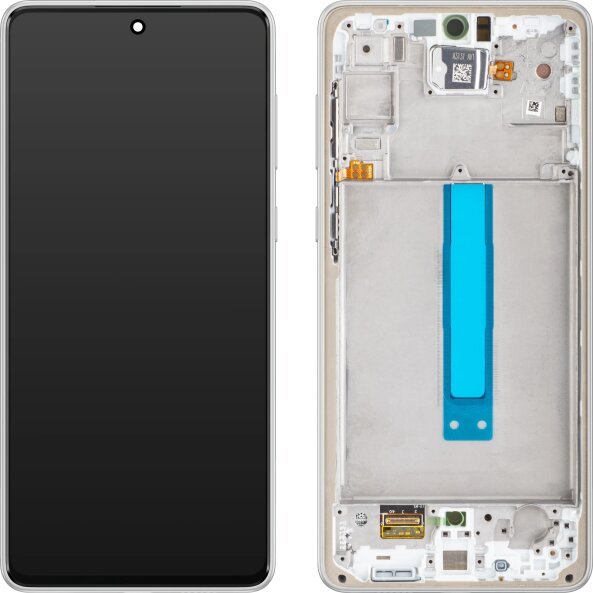 Display cu Touchscreen Samsung Galaxy A73 5G A736, cu Rama, Alb, Service Pack GH82-28884B 