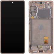 Display cu Touchscreen Samsung Galaxy S20 FE G780, cu Rama, Portocaliu, Service Pack GH82-24219F 