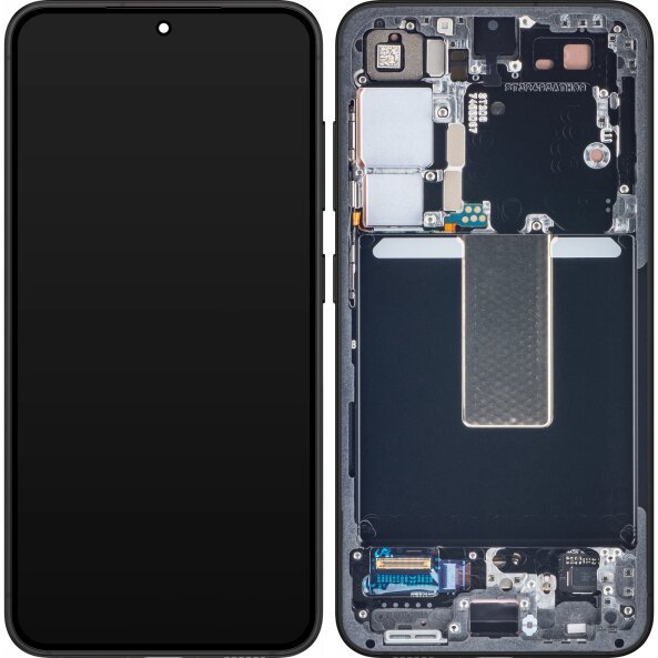 Display cu Touchscreen Samsung Galaxy S23 S911, cu Rama, Gri (Graphite), Service Pack GH82-30480E