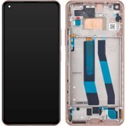 Display cu Touchscreen Xiaomi 11 Lite 5G NE, cu Rama, Roz (Peach Pink), Service Pack 5600060K9D00 