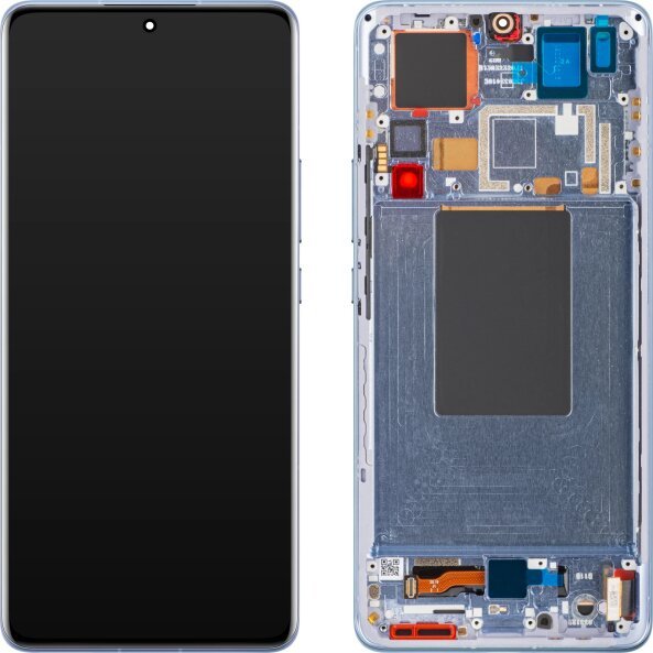 Display cu Touchscreen Xiaomi 12 Pro, cu Rama, Albastru, Service Pack 56000400L200 