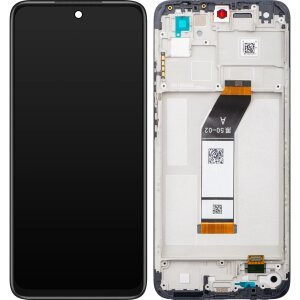 Display cu Touchscreen Xiaomi Redmi 10 2021, cu Rama, Gri (Tarnish), Resigilat 560002K19A00 