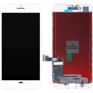 Display cu Touchscreen ZY pentru Apple iPhone 8 Plus, cu Rama, Premium Plus, Alb 