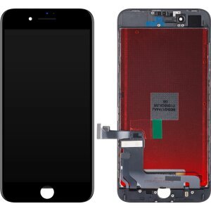 Display cu Touchscreen ZY pentru Apple iPhone 8 Plus, cu Rama, Premium Plus, Negru 