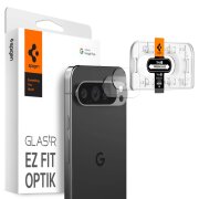 Folie de protectie Camera spate Spigen EZ FIT pentru Google Pixel 9 Pro, Sticla Securizata, Set 2 bucati AGL08444 