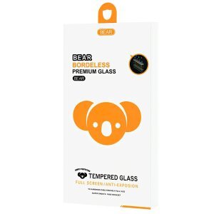 Folie de protectie Ecran Bear Borderless pentru Apple iPhone 12 Pro Max, Sticla Securizata, Full Glue