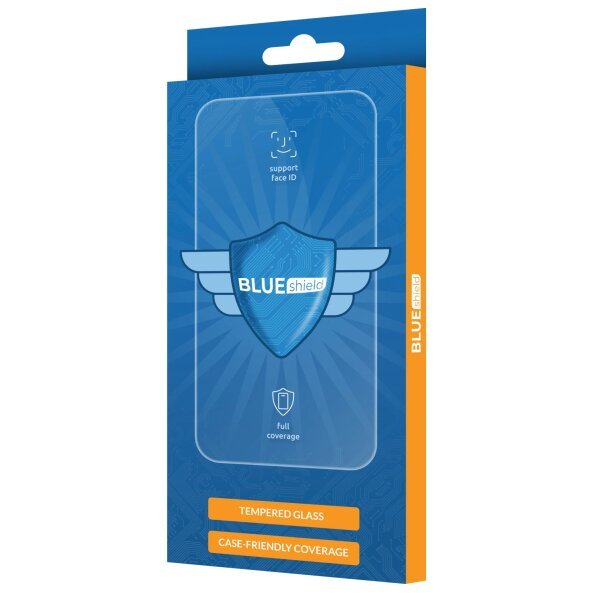 Folie de protectie Ecran Blue Shield pentru Motorola Moto G24 Power / G04 / G24, Sticla Securizata, Full Glue, Case Friendly, Neagra 