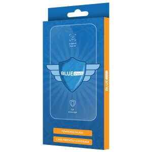 Folie de protectie Ecran Blue Shield pentru Samsung Galaxy A25 A256, Sticla Securizata, Full Glue, Case Friendly, Neagra 