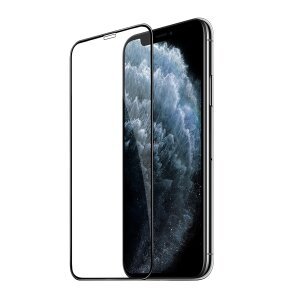 Folie de protectie Ecran Borofone BF3 pentru Apple iPhone 11 Pro / XS / X, Sticla Securizata, Full Glue, Neagra 