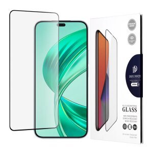 Folie de protectie Ecran DUX DUCIS pentru Honor X8b, Sticla Securizata, Edge Glue, Neagra
