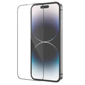 Folie de protectie Ecran HOCO pentru Apple iPhone 14 Pro, Sticla Securizata, Full Glue, Set 25 bucati, Neagra