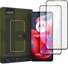 Folie de protectie Ecran HOFI Glass PRO+ pentru Motorola Moto G24 Power / G04 / G24, Sticla Securizata, Full Glue, Set 2 bucati, 2.5D, Neagra 