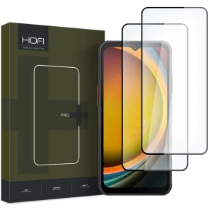 Folie de protectie Ecran HOFI Glass PRO+ pentru Samsung Galaxy Xcover7 G556, Sticla Securizata, Full Glue, Set 2 bucati, 2.5D, Neagra 