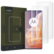 Folie de protectie Ecran HOFI PRO+ pentru Motorola Moto G85, Sticla Securizata, UV Glue, Set 2 bucati 