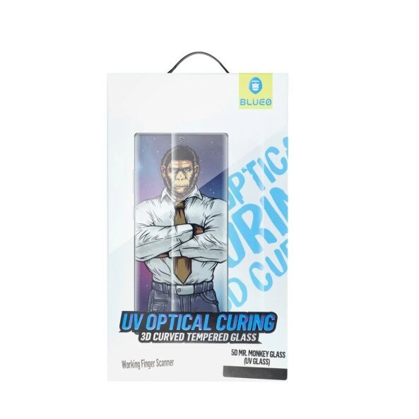 Folie de protectie Ecran Mr. Monkey Glass pentru Samsung Galaxy S22 Ultra 5G S908, Sticla Securizata, UV Glue, 5D 