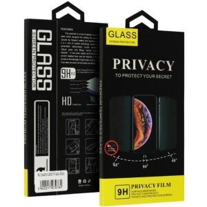 Folie de protectie Ecran Privacy OEM Glass pentru Samsung Galaxy S24 S921, Sticla Securizata, Full Glue 