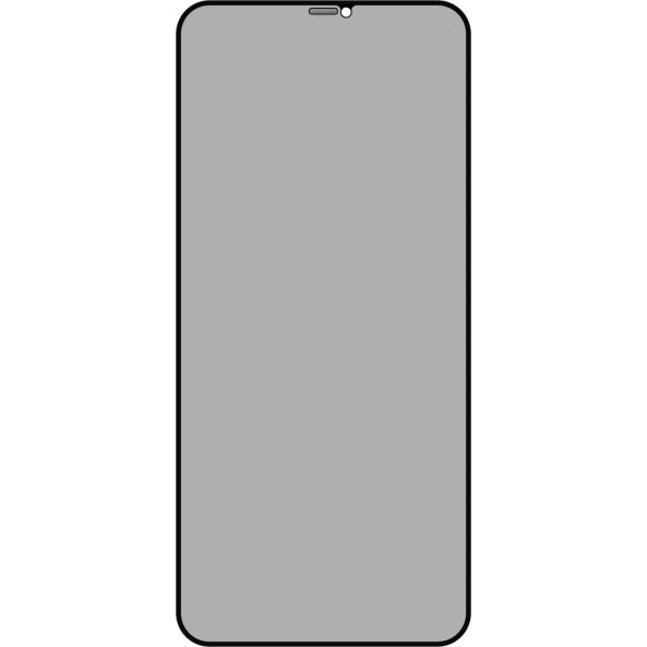 Folie de protectie Ecran Privacy OEM OG Premium pentru Apple iPhone 11 Pro Max / XS Max, Sticla Securizata, Full Glue 