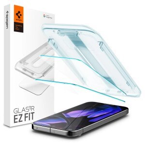 Folie de protectie Ecran Spigen EZ FIT pentru Google Pixel 9 / 9 Pro, Sticla Securizata, Full Glue, Set 2 bucati, 2.5D AGL08442 