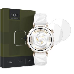 Folie Protectie HOFI Glass PRO+ pentru Huawei Watch GT 5 Pro 42mm, Set 2 bucati, Sticla Securizata 