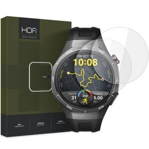 Folie Protectie HOFI Glass PRO+ pentru Huawei Watch GT 5 Pro 46mm, Set 2 bucati, Sticla Securizata 