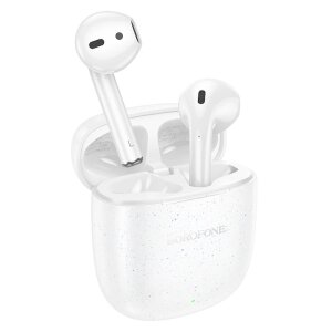 Handsfree Bluetooth Borofone BW45, TWS, Alb 