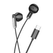 Handsfree USB-C Borofone BM89 Surpass, Negru 