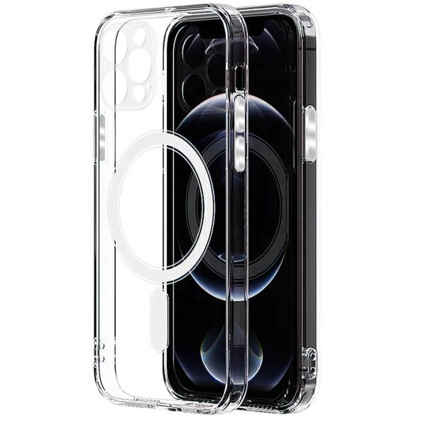 Husa MagSafe pentru Apple iPhone 12, OEM, Transparenta 