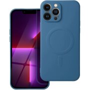 Husa MagSafe pentru Apple iPhone 13 Pro Max, OEM, Silicone Mag, Albastra 