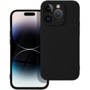 Husa MagSafe pentru Apple iPhone 14 Pro, OEM, Silicone Mag, Neagra 