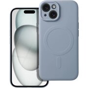 Husa MagSafe pentru Apple iPhone 15, OEM, Silicone Mag, Bleu 