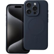 Husa MagSafe pentru Apple iPhone 15 Pro Max, OEM, Silicone Mag, Bleumarin 