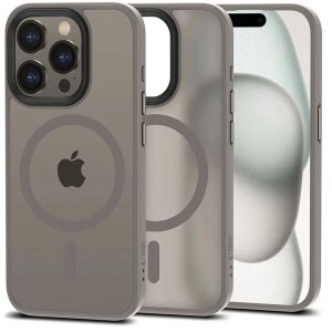 Husa MagSafe pentru Apple iPhone 15 Pro, Tech-Protect, Magmat, Gri 