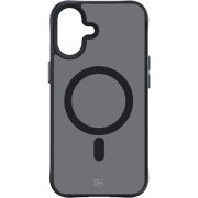 Husa MagSafe pentru Apple iPhone 16, 3MK, Smoke MagCase, Neagra 