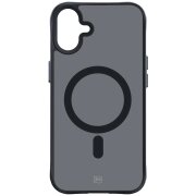 Husa MagSafe pentru Apple iPhone 16 Plus, 3MK, Smoke MagCase, Neagra 