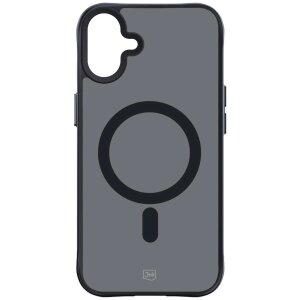 Husa MagSafe pentru Apple iPhone 16 Plus, 3MK, Smoke MagCase, Neagra 