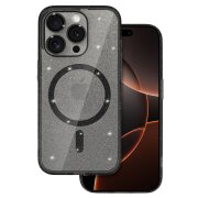 Husa MagSafe pentru Apple iPhone 16 Pro Max, OEM, Glitter, Transparenta 