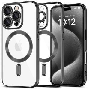 Husa MagSafe pentru Apple iPhone 16 Pro, Tech-Protect, Magflex, Neagra 