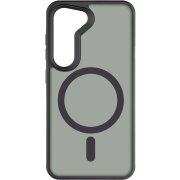 Husa MagSafe pentru Samsung Galaxy S23 S911, 3MK, Smoke MagCase, Neagra 