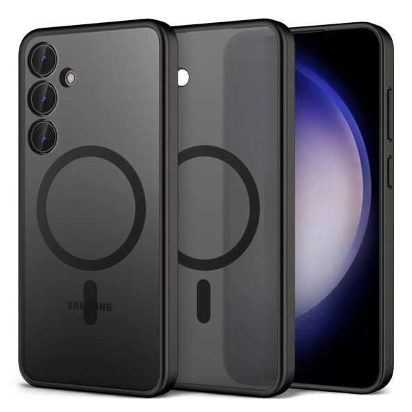 Husa MagSafe pentru Samsung Galaxy S24+ S926, Tech-Protect, Magmat, Neagra 