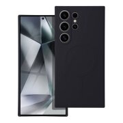 Husa MagSafe pentru Samsung Galaxy S24 Ultra S928, OEM, Silicone Mag, Neagra 