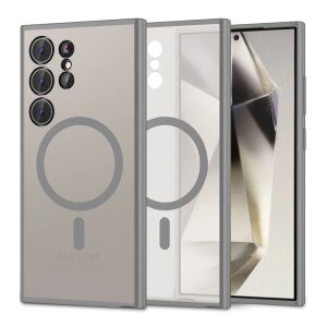 Husa MagSafe pentru Samsung Galaxy S24 Ultra S928, Tech-Protect, Magmat, Gri 