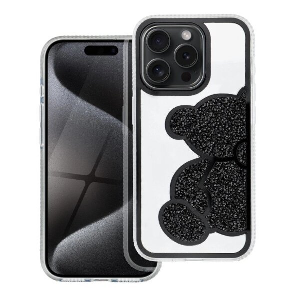 Husa pentru Apple iPhone 11, OEM, Teddy Bear, Neagra 