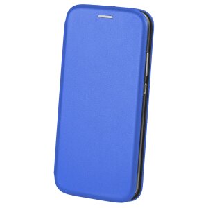 Husa pentru Apple iPhone 15 Plus / 14 Plus, Beline, Etui Book Magnetic, Albastra 