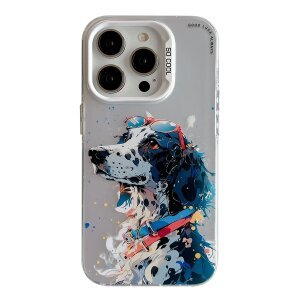 Husa pentru Apple iPhone 15 Pro Max, OEM, Spotted Dog, Multicolor 