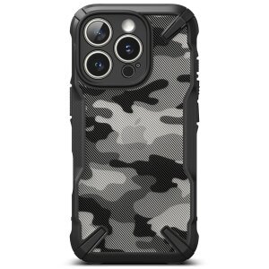 Husa pentru Apple iPhone 16 Pro, Ringke, Fusion X Camo, Neagra 