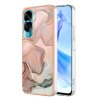 Husa pentru Honor 90 Lite, OEM, Electroplating Marble, Roz Aurie 