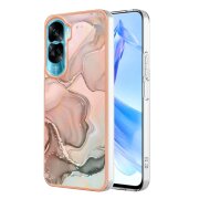 Husa pentru Honor 90 Lite, OEM, Electroplating Marble, Roz Aurie 