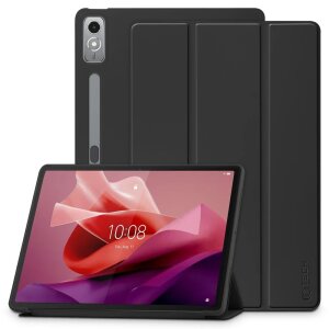 Husa pentru Lenovo Tab P12, Tech-Protect, SmartCase, Neagra 